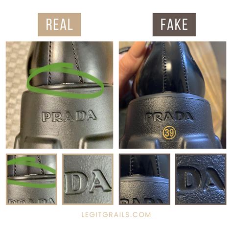 fake prada loafers vs real